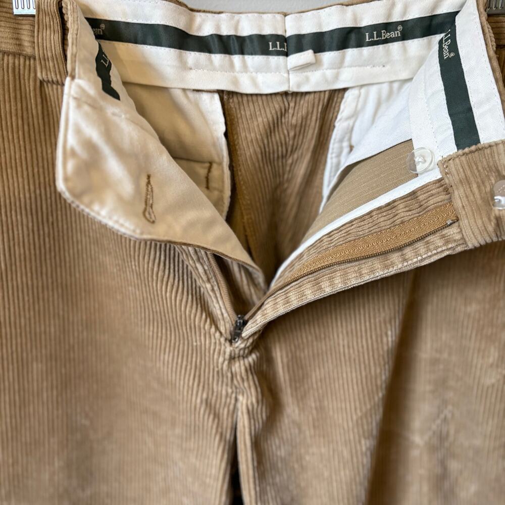 Vintage 1990s Wide Wale Tan Corduroy Pants - Picture 5 of 7
